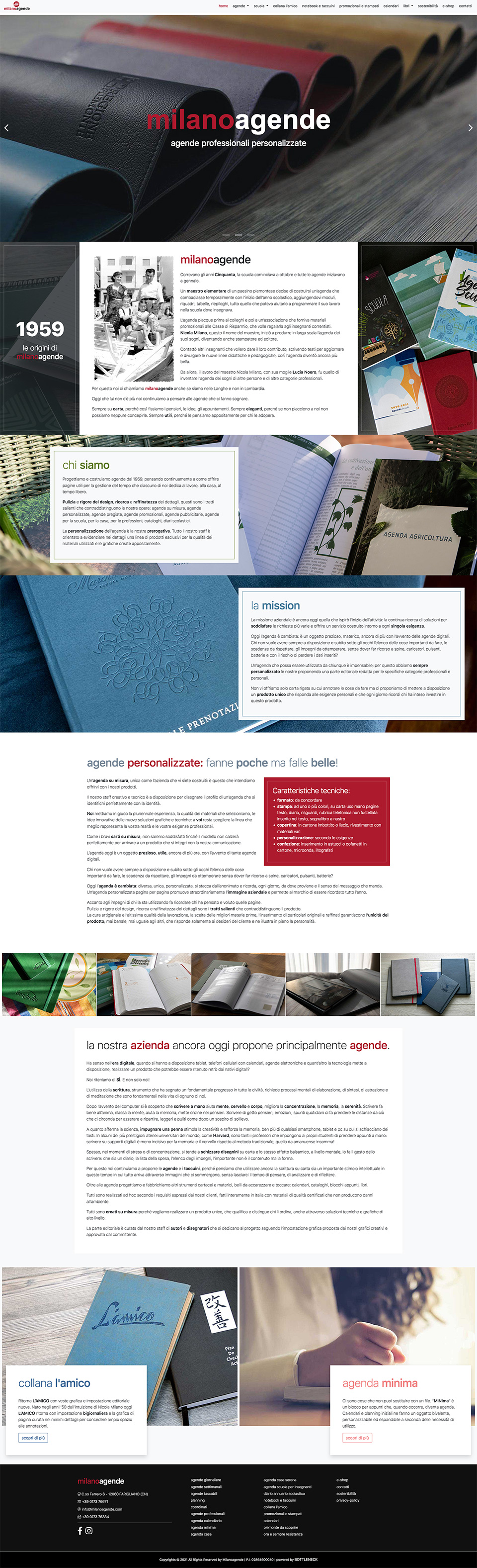 Homepage sito Milanoagende