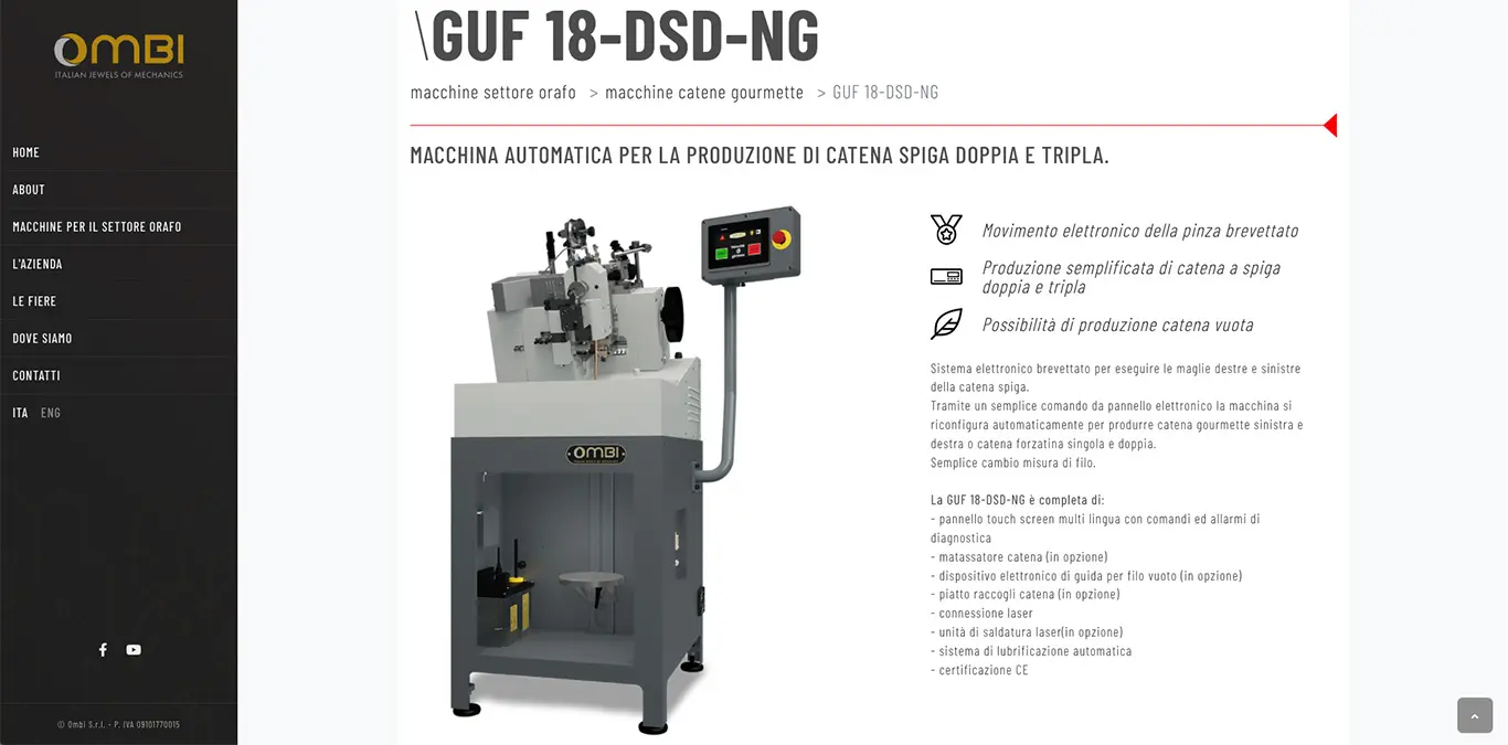 Sito internet multilingua Ombi